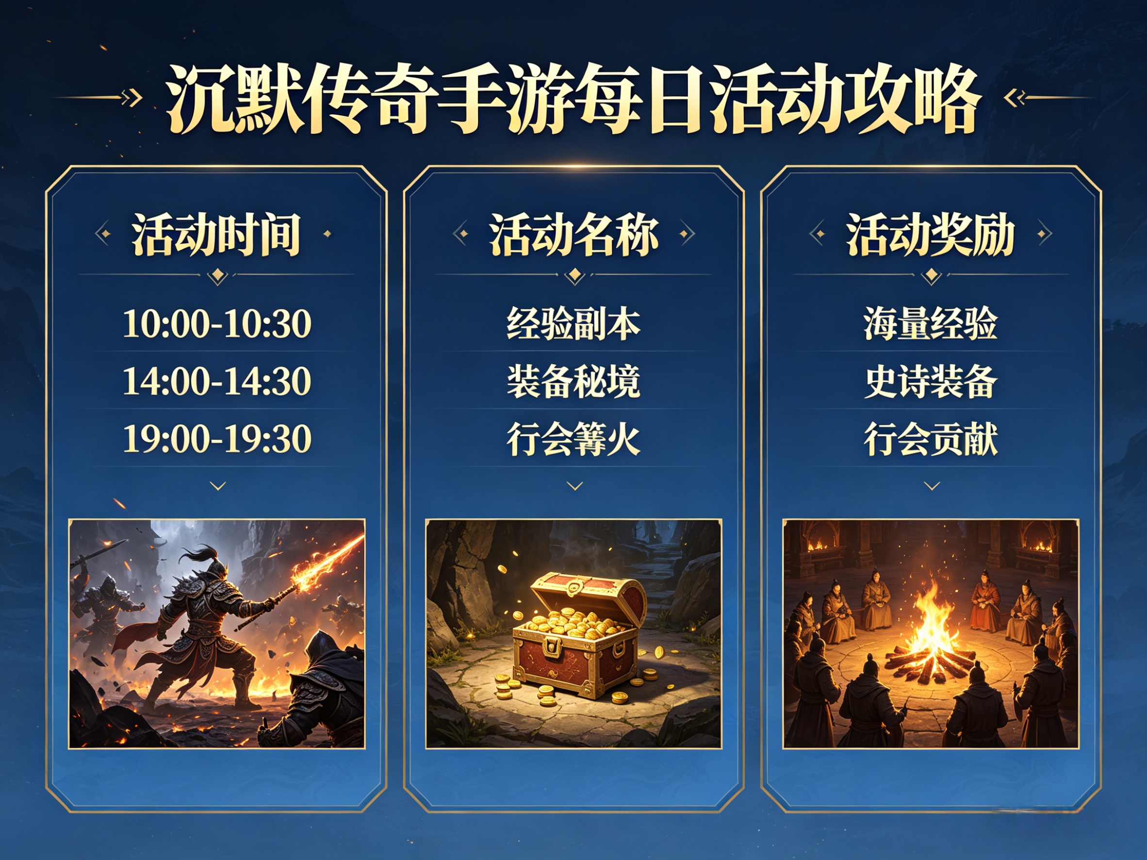 沉默传奇手游全品类活动终极攻略（零氪/小资/打金通用）